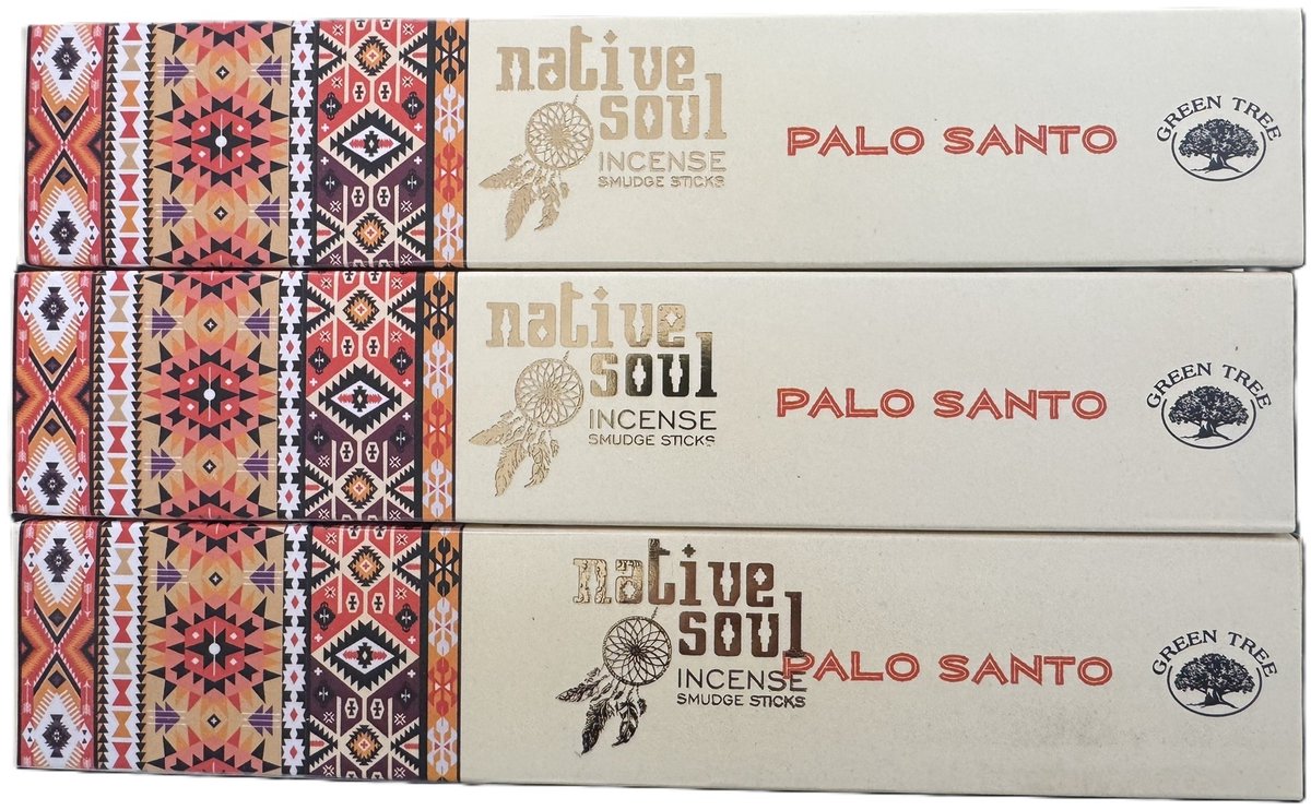 Native Soul - palo santo - heilig hout - wierook - 3 stuks