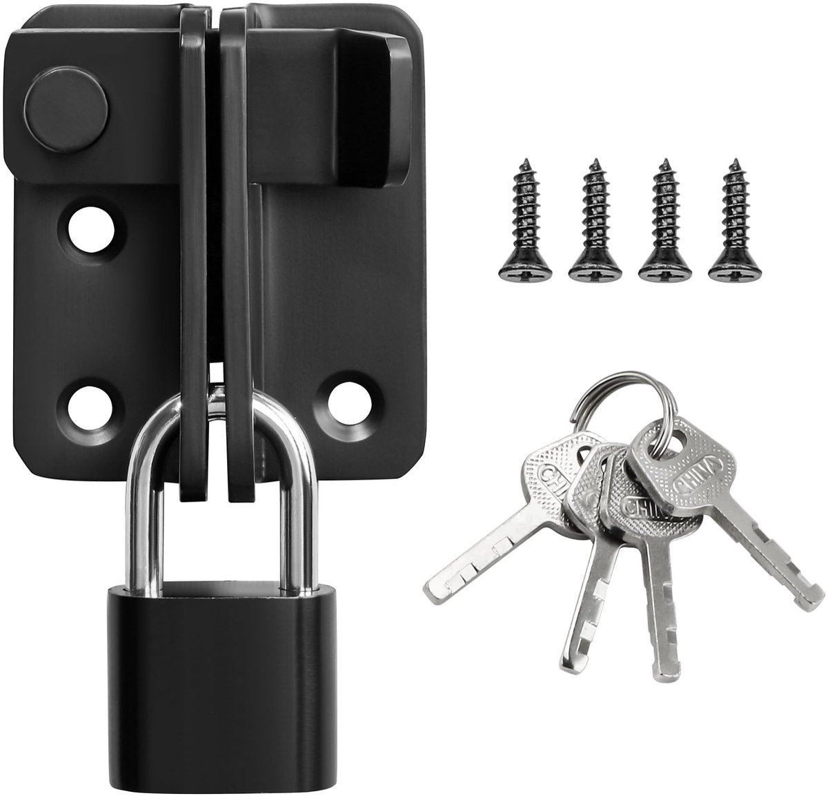 Dailygoods - Deurhendel - Latch Lock - Veiligheidsoplossing - Klein formaat - Kinderen en huisdieren - Inclusief bevestigingsmateriaal - Ideaal voor..