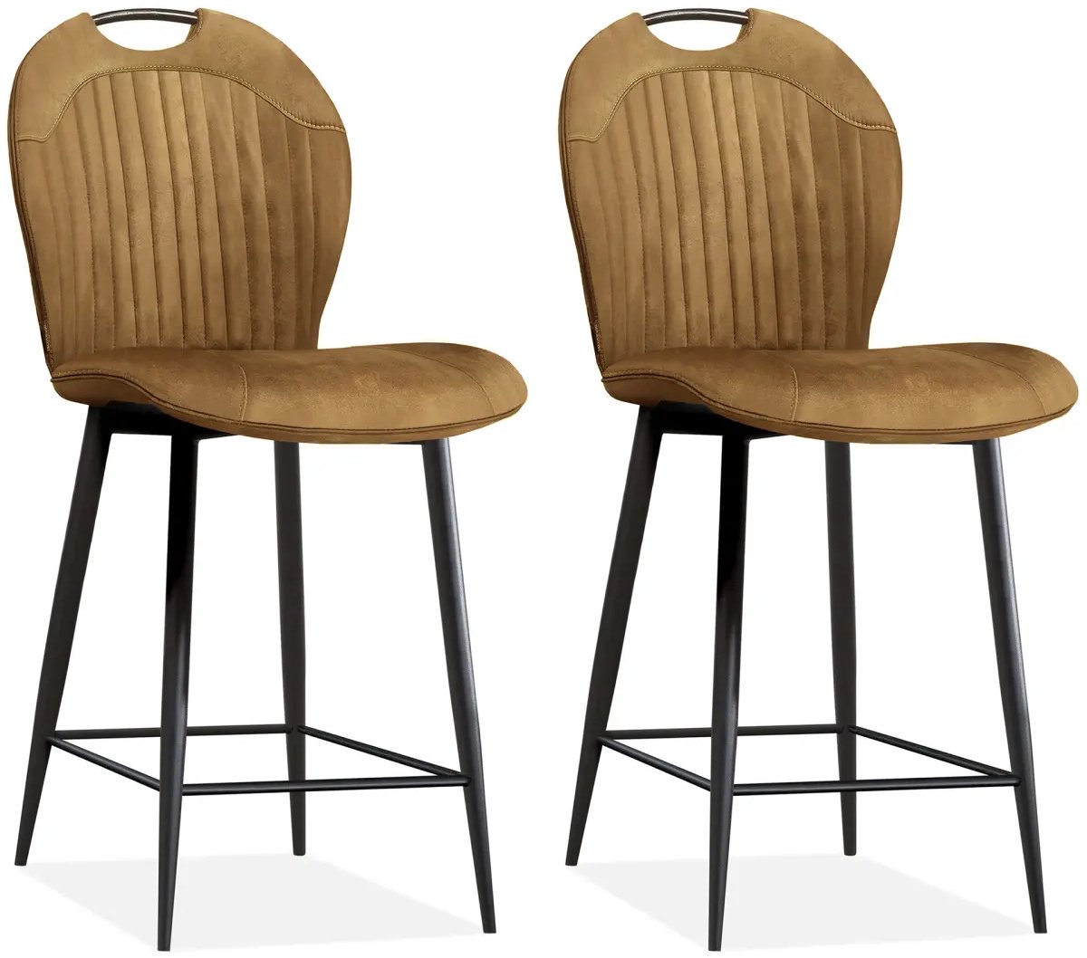 MX Sofa - Barstoel Capri - Cognac (set van 2 stoelen)