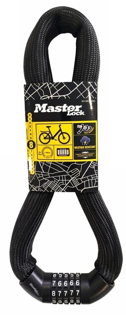 Masterlock ketting met vormgeheugen - cijferslot