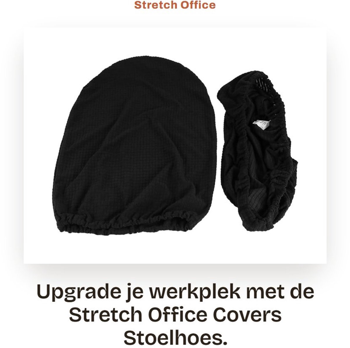 Stretch Office Covers Stoelhoes Bureau Zitkussen Beschermers voor Computer Zwarte Premium Stretch Stof voor Ultiem Comfort en Bescherming