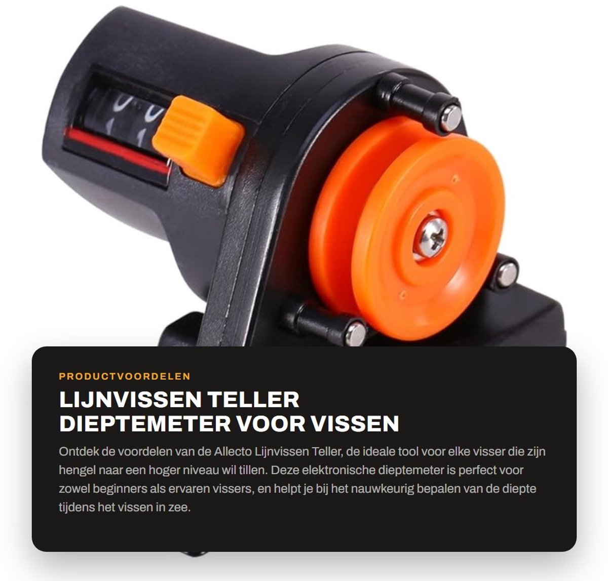 Dailygoody - Lijnvissen Teller - Dieptemeter voor Vissen - Eenvoudig