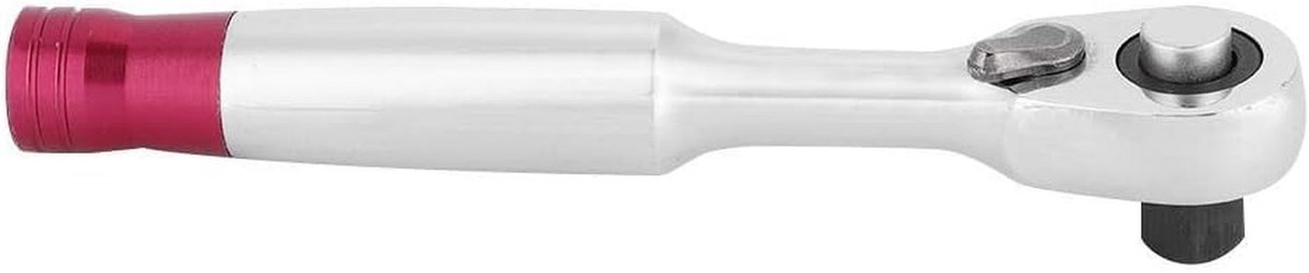 Dailygoods- Ratelsleutel Professioneel - Ratelsleutelset - Steeksleutel 1/4 - Antislip Handvat - Schokbestendig - 72 Tanden 5 Graden Draaihoek