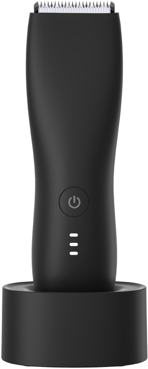 Ontharingsapparaat voor mannen - Veilig keramisch mes - Elektrisch scheerapparaat - Volledig lichaamsontharingsapparaat, afwasbaar - USB oplaadbaar - Ontharingsset voor meerdere zones - Zwart