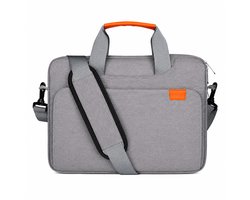 15 15,6 16 Inch Laptop Schouder Tas, Waterdichte Draag Tas met Draagbaar Handvat, Compatibel met MacBook Air/Pro 15/16, Surface Book Surface Book 3/2 15, Dell Inspiron 15,6 (grijs)