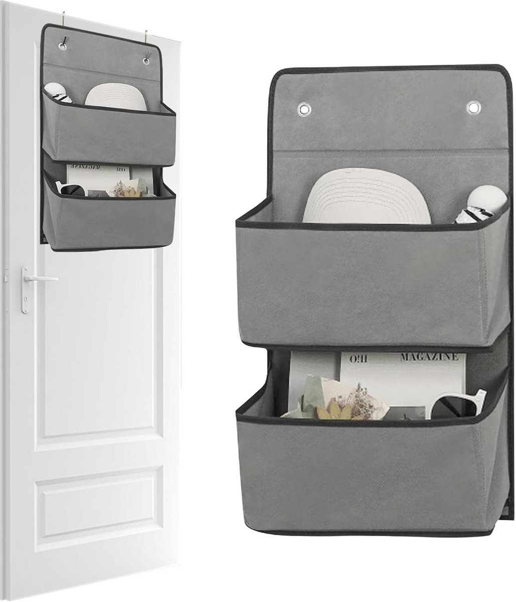 Hangende badkamerorganizer met haken - 2 stuks ruimtebesparende opbergtas