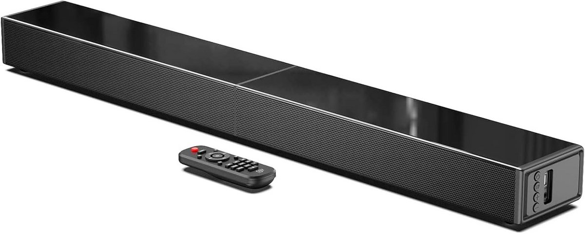 Soundbar Speaker - Home Audio - Film Geluid - Virtuele 3D Modus - 80 Watt - Zwart