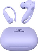 Golden Sound Sport Draadloze oordopjes - 80 uur batterijduur - Active Noise Cancelling - 45dB - Sport oordopjes - Oortjes draadloos - Bluetooth oortjes - Paars