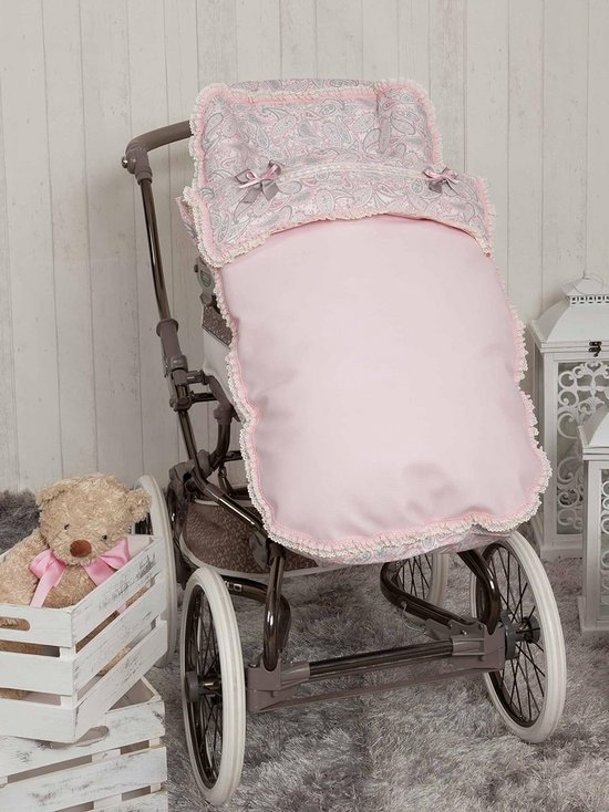 Baby Voetenzak - Autostoelhoes - Comfortabel Reizen - Dubbele Rits - 92 x 52 cm - Roze — afbeelding 2