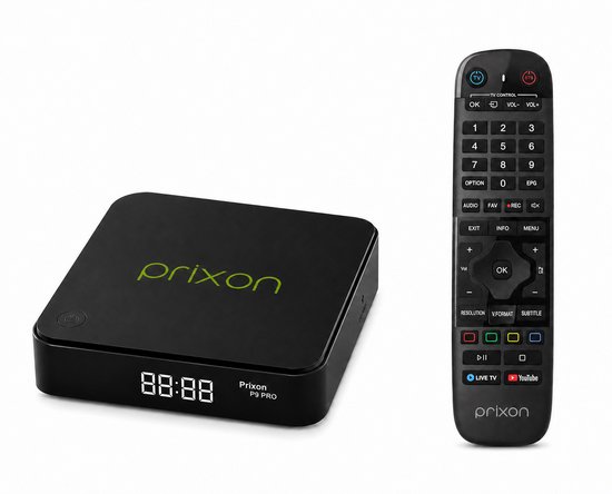 Prixon P9 PRO OTT Mediastreamer - Mediaplayer - 4K Ultra HD – Streaming Box - sterk & stabiele Dual band wifi 2.4/5G