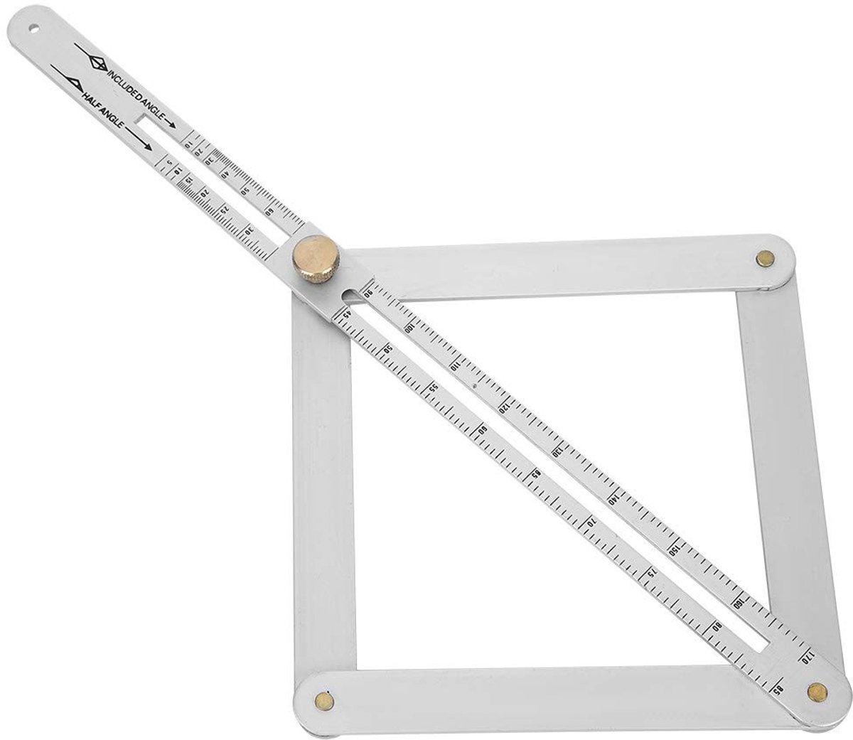 Dailygoods- Goniometermeter Hoogwaardig Roestvrij Staal - Hoekmeter Digitaal - Winkelhaak - Precisie Gereedschap - Multifunctionele Diagonale Plafondprofiler - Meetbare Hoek 0-170°