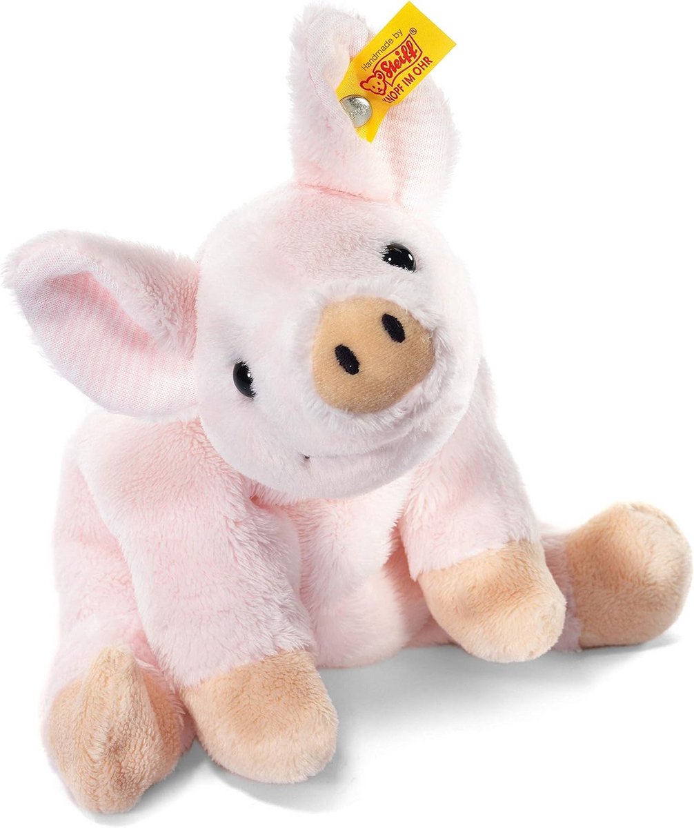 Pluche Varken - Knuffeldier Geluksbrenger - Spelen en Troosten - Zachte Pluche Vacht - 16 cm - Roze