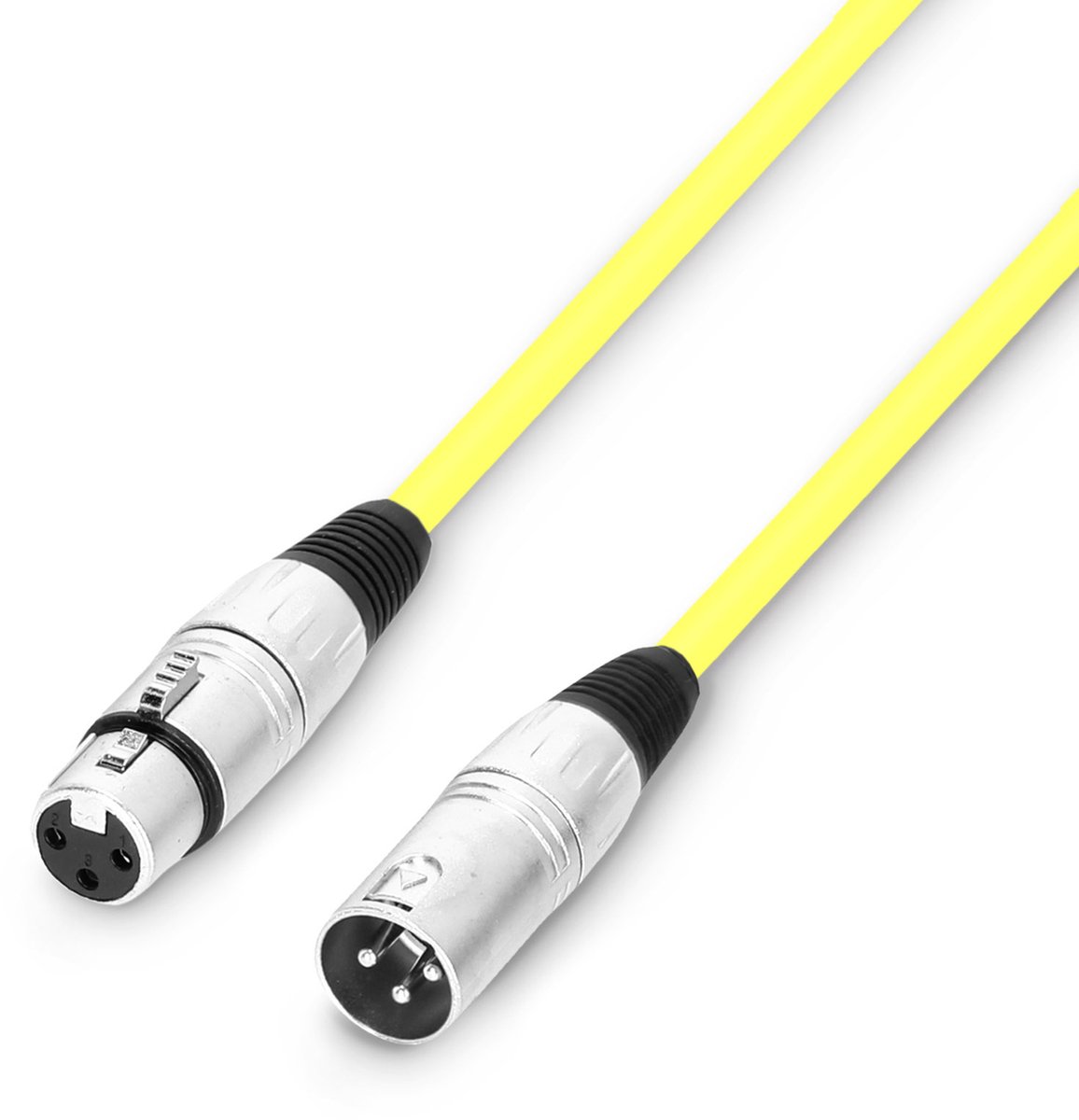 Adam Hall 3 STAR MMF 0100 YEL Microfoonkabel | Adam Hall® XLR vrouwelijk x XLR mannelijk | 1 m
