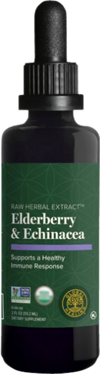 Elderberry & Echinacea (60ml) - Global Healing - Alcoholvrije kruidentinctuur