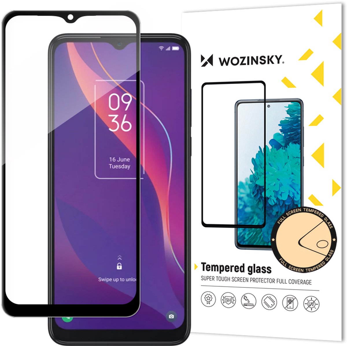 Wozinsky - Screenprotector - 9H - Volledig Scherm - Casevriendelijk