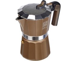 Koffiezetapparaat - Espresso Maker - Koffie Zetten - Avant-gardistisch Design - 3 Kopjes - Aluminium