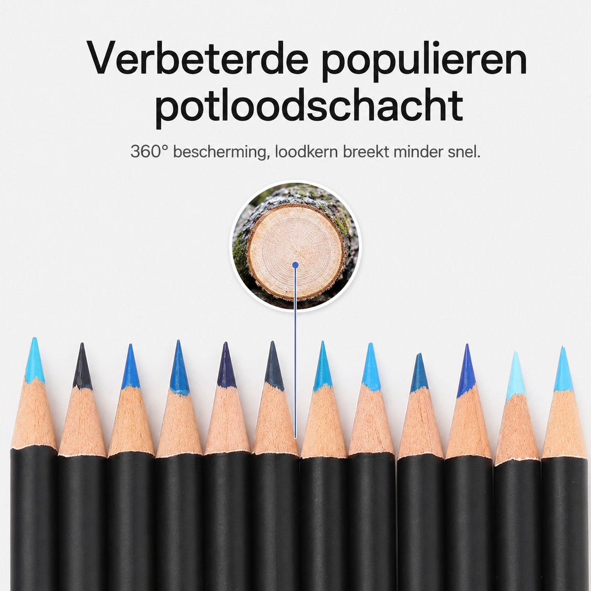 BOTC Kleurpotlood - Set van 72 Potloden - Professionele Kleurpotloden op Oliebasis - Zwart — afbeelding 7