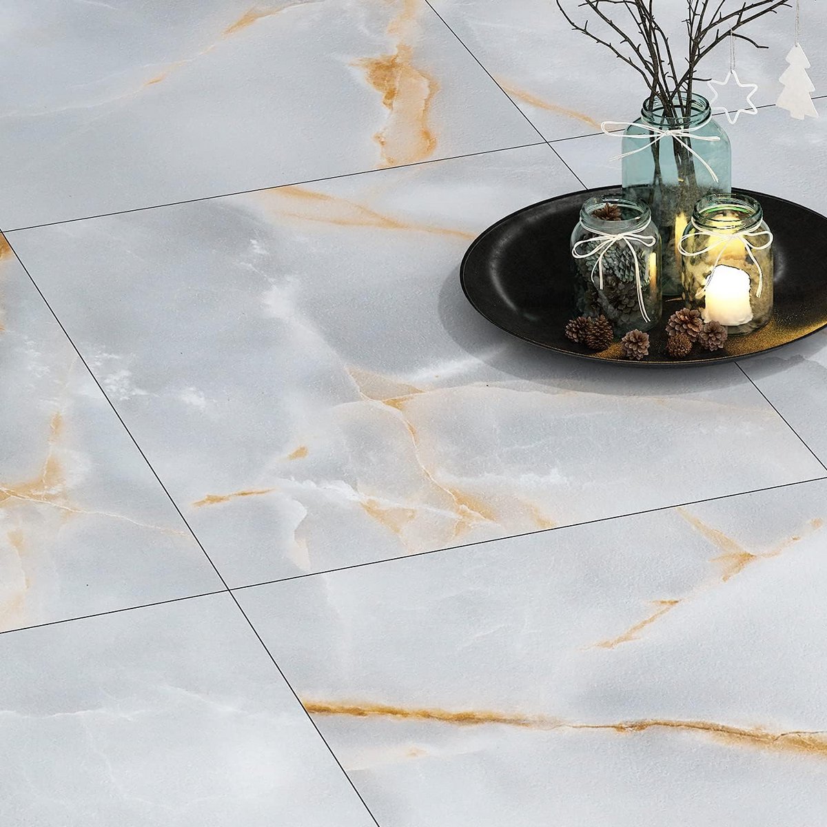 Vloertegels Vinyl - Zelfklevend Marmer - Ruimte Verfraaien - Waterdicht en Verwijderbaar -