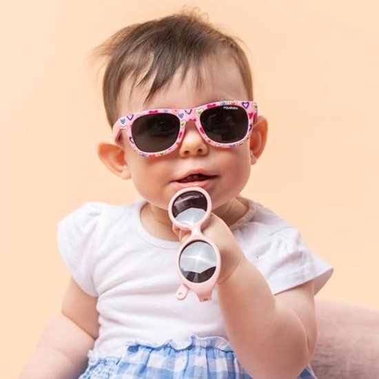 Kinderzonnebril voor jongens en meisjes 8 maanden tot 2 jaar - Polariserende lenzen, 100% UV400-bescherming van Merkloos — afbeelding 2