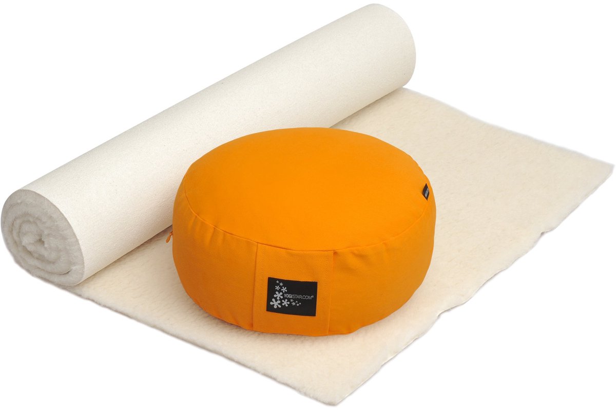 Yoga-Set Comfort Edition - Meditation natur 75 x 180 cm