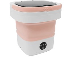 VIEMAE Mini wasmachine - Kleine wasmachine - Wasmachine opvouwbaar - 3 programma's - 12L - Roze