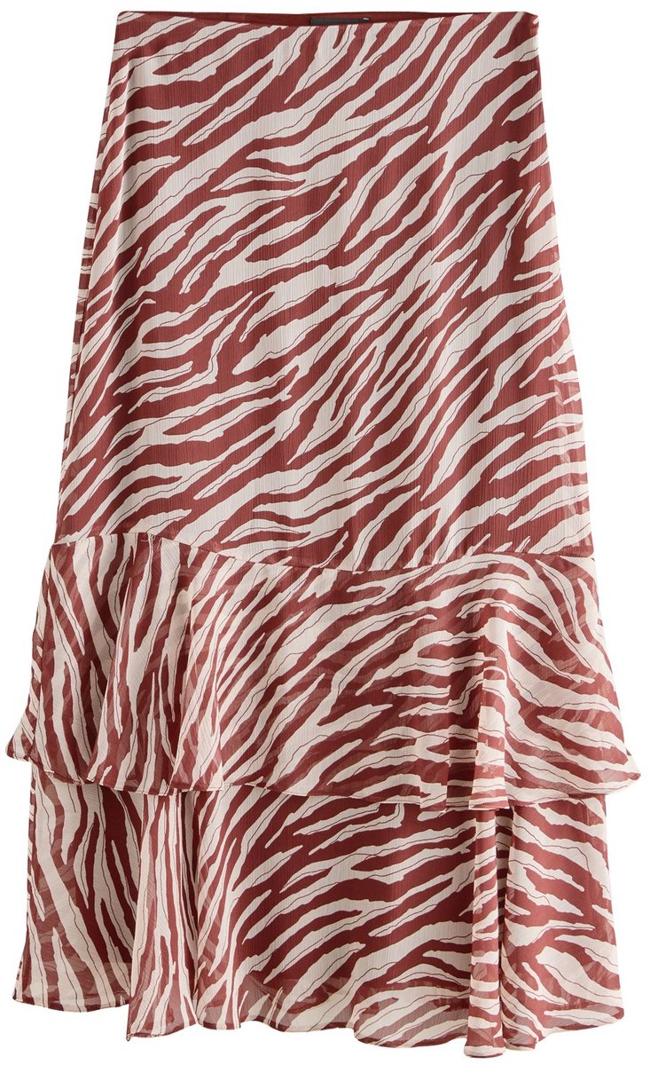 Next - Dames - Midirok met ruches - Bruin