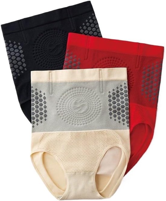 KZQ Culotte gainante taille haute sans couture 3 pièces pour femme grande taille 4 en 1 brûle-graisse taille XXL