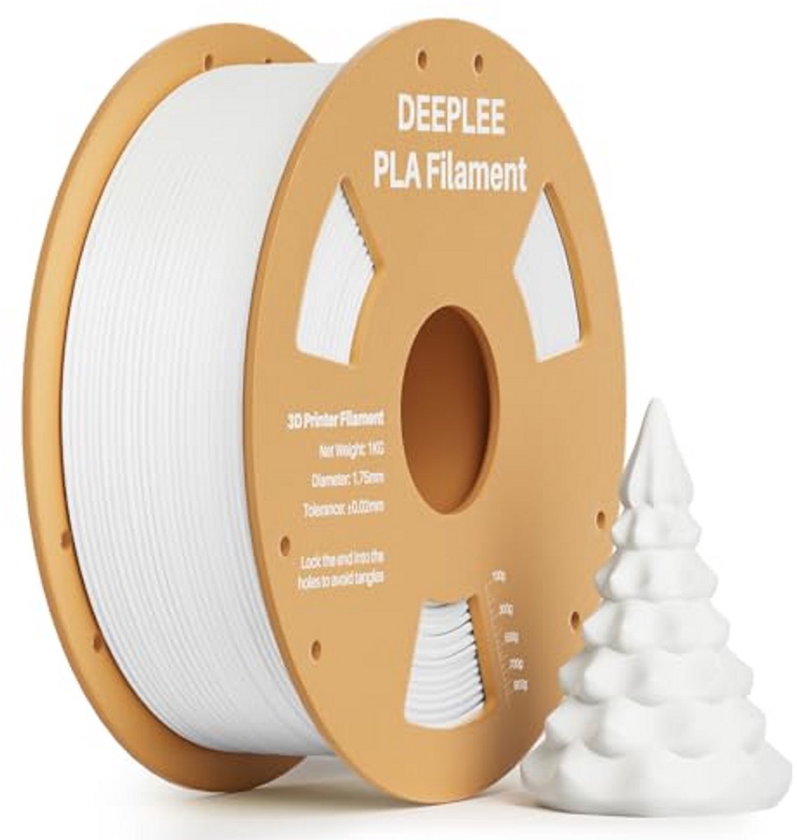 3D Printer Filament - PLA Materiaal - Modellen Maken - Hoge Nauwkeurigheid - 1 kg - Wit