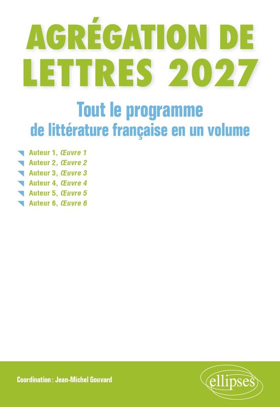 Agrégation de Lettres 2027. Tout le programme de Littératu ... - cover