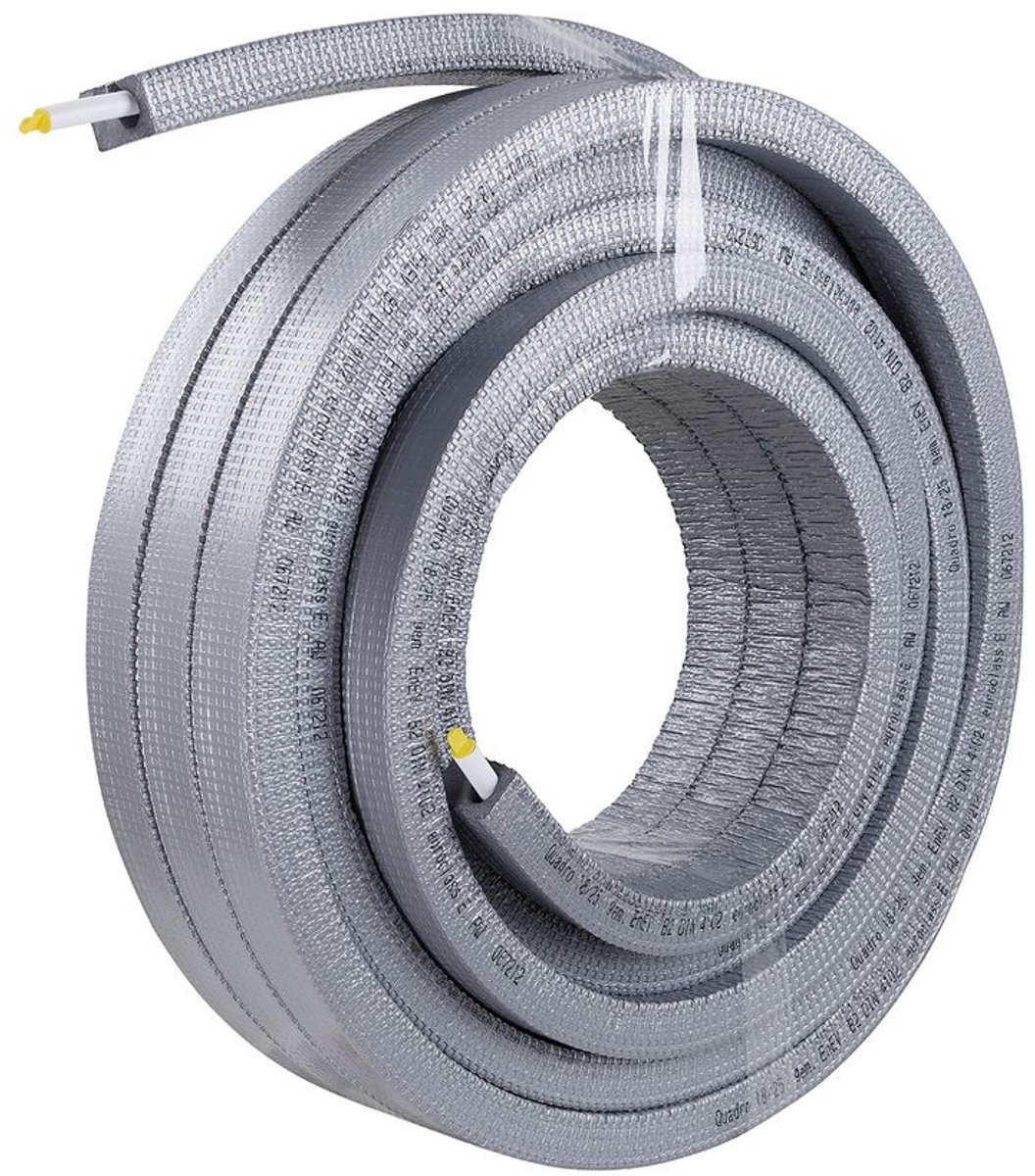 Fränkische Meerlagenver. alpex F50 PROFI 16x2 - 26 mm excent. grijs-25m wit voorgeïsoleerd, 83716109