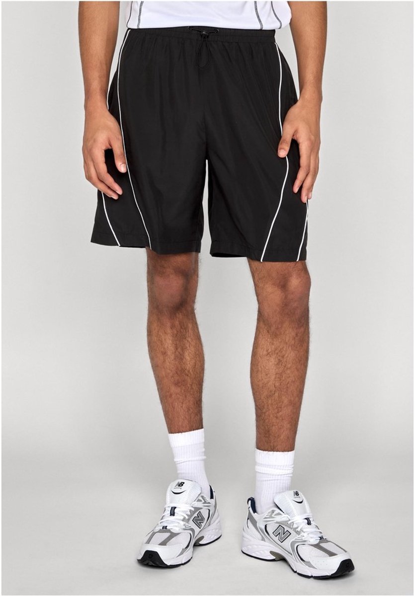 Urban Classics Piping Korte broek Zwart