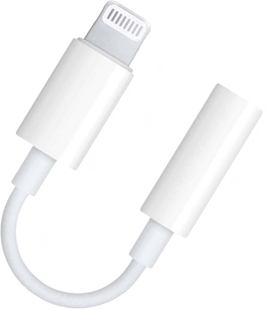 JUALL Lightning vers Jack adapté pour iPhone - Adaptateur Lightning vers Aux 3,5 mm - Adaptateur Écouteurs Intermédiaire - Câble Audio iPhone - Wit