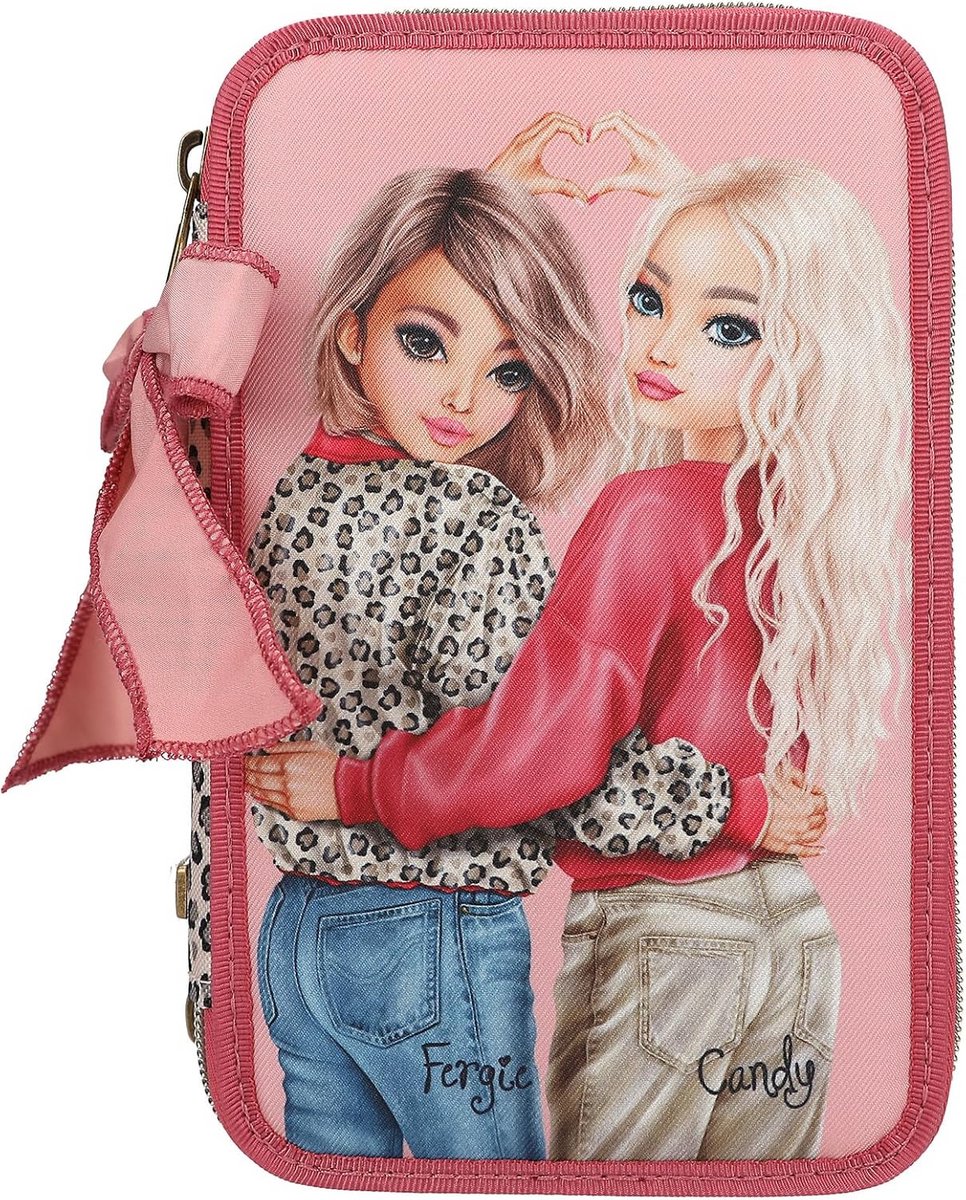 Gevuld etui - Pennendoos - Schoolspullen organiseren - 3 vakken - 20x13x7.5 cm - Multicolor