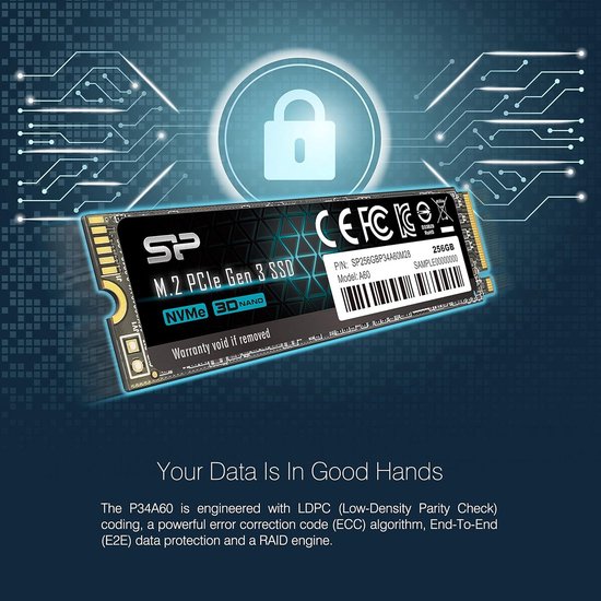 Interne SSD - Opslag Schijf - Systeem Upgrade - NVMe Interface - 256 GB - Zwart — afbeelding 4