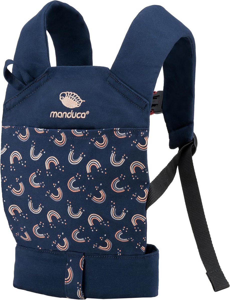 Poppendraagzak - Draagzak poppen - Kinderen spelen - Biologisch katoen - 225 x 16 x 45 cm - Rainbow Night