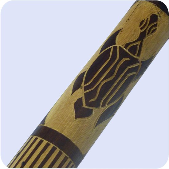 Bamboe Regenmaker Percussie Instrument met Rustgevend Geluid (20 cm) van Merkloos — afbeelding 4