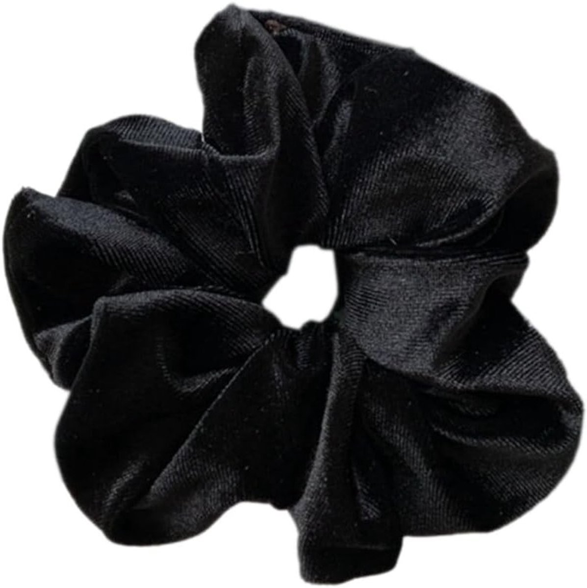 Premium fluwelen haarelastiekjes voor dames - 3 stuks, grote grip, elastisch en comfortabel, perfect voor haarstijlen en dagelijks gebruik, zwart