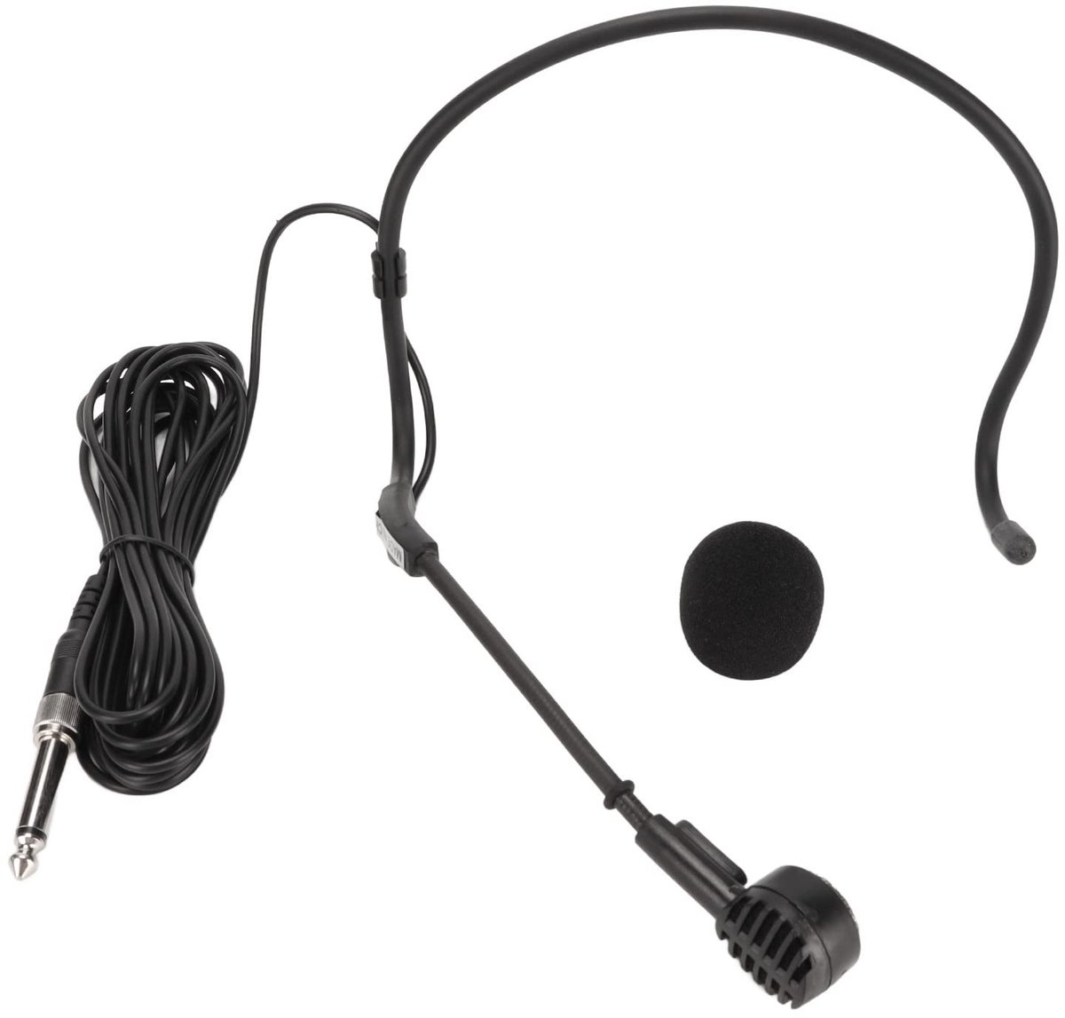 Store_8 - Professionele Hoofdtelefoonhoofdmicrofoon - Dynamische Oorhaakmicrofoon - Ergonomisch Ontwerp - Zwart - Karaoke Microfoon - 16,4 Ft Bekab...