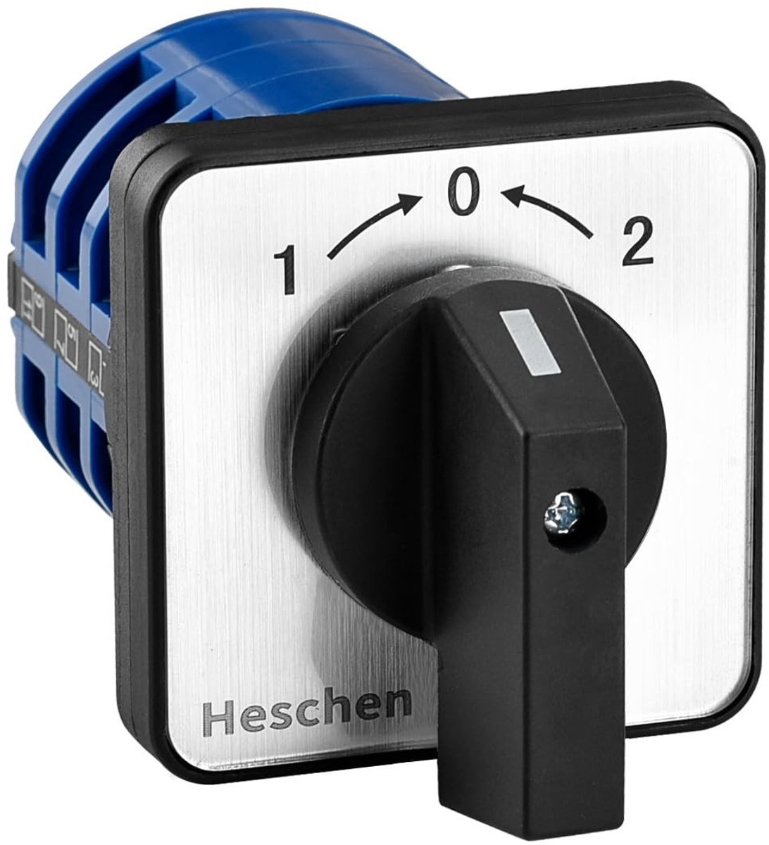 Allecto - Draaiknop-omschakelaars - Universele schakelaar - 3 posities - 660V 32A - Elektrische bediening - Geschikt voor motoren - LW28-32/B303.3