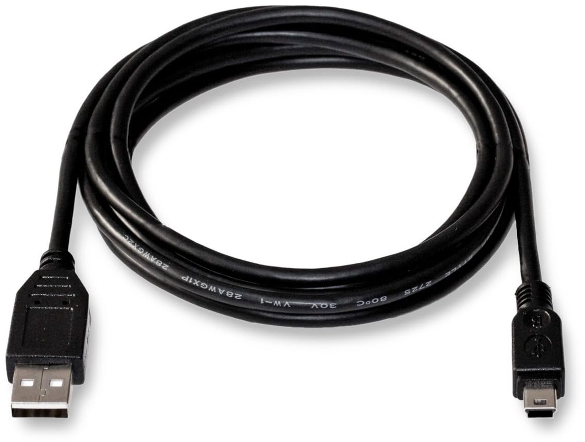 SvediTec USB Kabel voor Canon EOS 1100D - 2m Data Kabel - Zwart