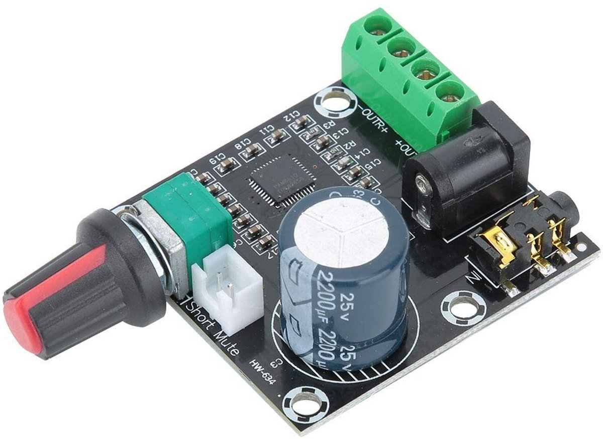 ONF3 - 2-kanaals audioversterker - digitale versterkerkaart - compact ontwerp - helder geluid - 15W per kanaal - ideaal voor audiofielen - klasse D