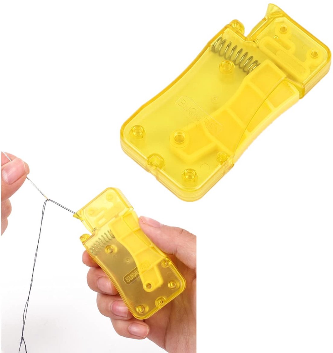 Threading tool voor snel naaien - automatische naaldinrijger voor naaimachine (geel)