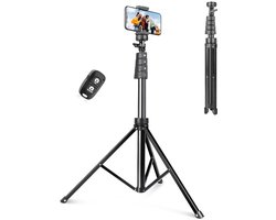 Allecto – Mobiele Tripod – 183cm – Stevig en Duurzaam – Smartphone en Digitaal Camera – Selfie Stick – Voor Live Streaming – Geschikt voor iPhone