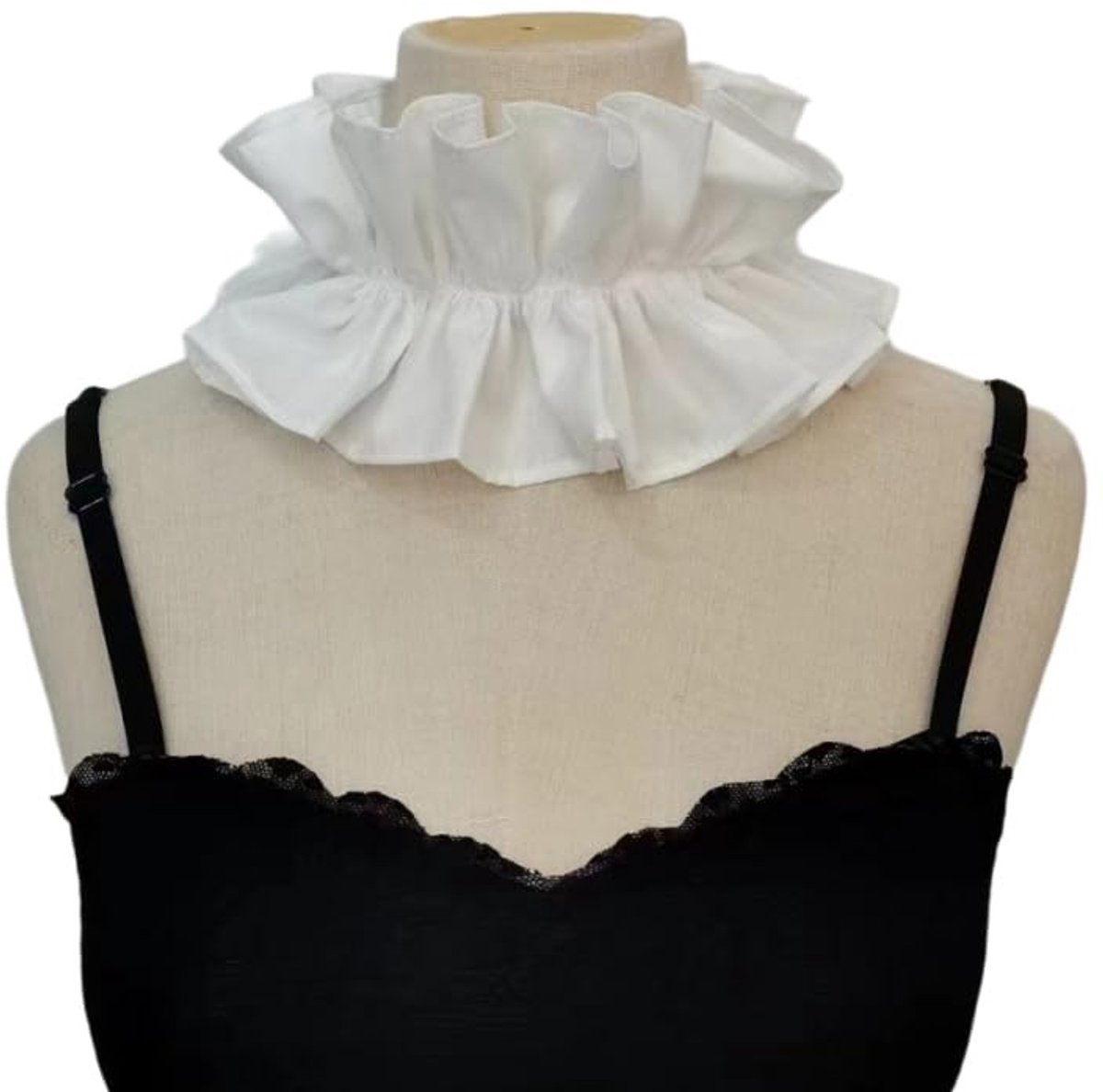 Vintage Ruffle Collar - Verwijderbare Kraag voor Cosplay en Feesten