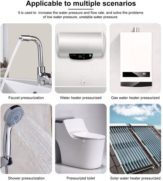 ONF3 - 220 V 100 W Auto Huishoudelijke Boost Pomp - Drukverhoging - Tapwater - Douche en faucet - Geschikt voor gezinsgebruik — afbeelding 3