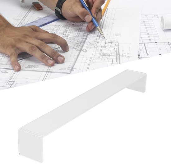 Transparante Acrylaat Polssteun van 17,3 Inch voor Stabiel Schilderen en Tekenen - Ideaal voor Calligrafie en Kunstzinnige Projecten — afbeelding 4