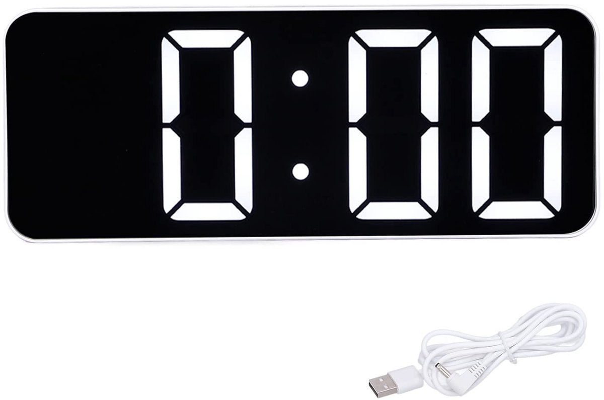 ONF3 - Digitale Wekker - Analoge Klok - Stil en Compact - Nachtkastje Klok - Perfect voor Slaapkamer en Bureau - Eenvoudige Stijl