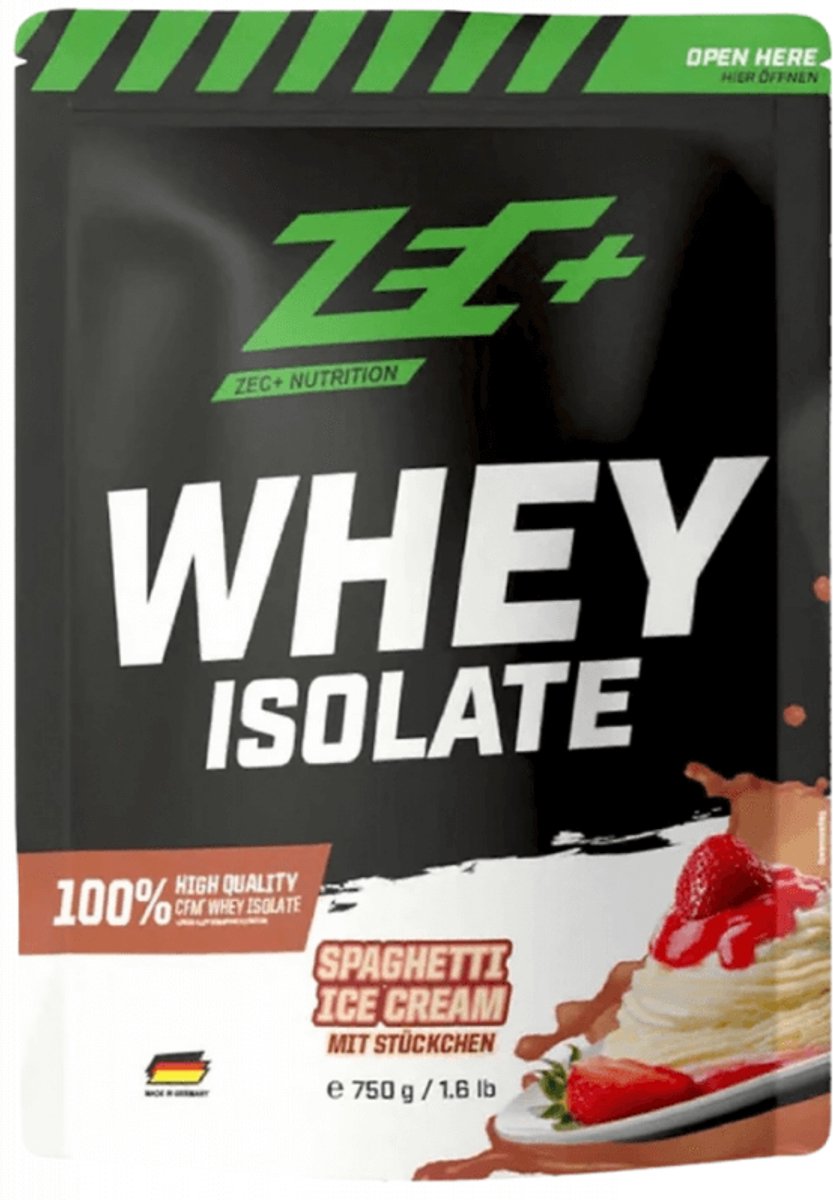 Zec+ Whey Isolate (750g) Spaghetti Ice Cream - Eiwitten - Wei-eiwit isolaat