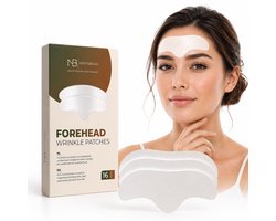 Novabeau Forehead Wrinkle Patches – Anti Rimpel Voorhoofd Pleisters – Hydraterend met Collageen, Hyaluronzuur & Peptiden – Voor Gladdere Huid
