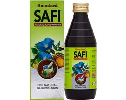 Natural Blood Purifier SAFI Hamdard - For Natural Glowing Skin - Sana, Revand Chini, Neem, Chiraita, Tulsi 100ml